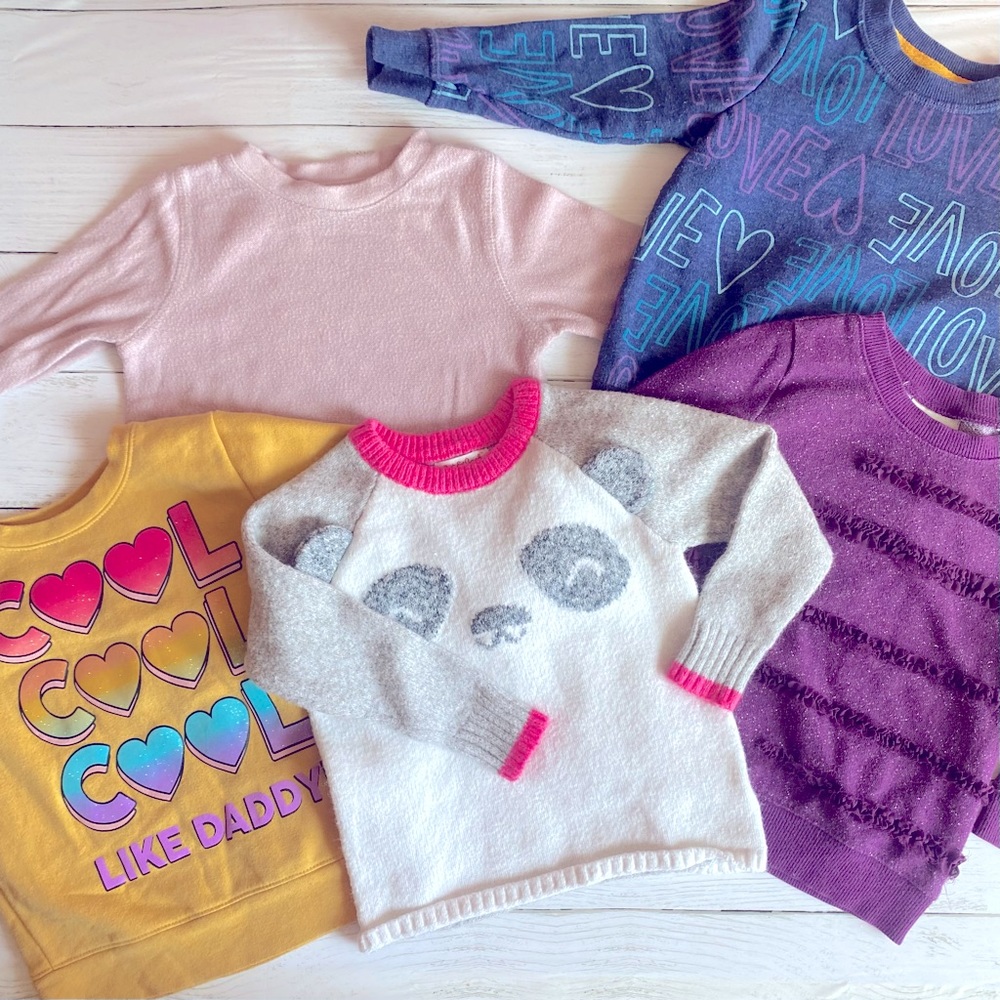 Toddler Girls Crewneck sweater bundle
